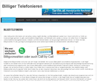 Billiger-Telefonieren.at(Tarifvergleich & Tarifrechner für Handy) Screenshot
