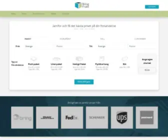 Billigfrakt.se(Skicka paket & frakt billigt) Screenshot