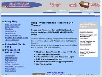 Billigheadshop.de(24h Bong Shop und Glasbong Versand Bestellen) Screenshot