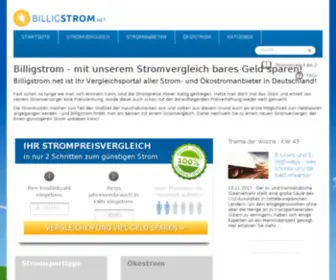 Billigstrom.net(Stromvergleich schnell und leicht gemacht mit dem Vergleich bei) Screenshot
