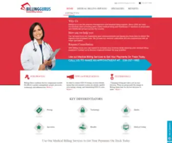 Billinggurus.com(Medical Billing Healthcare Services) Screenshot