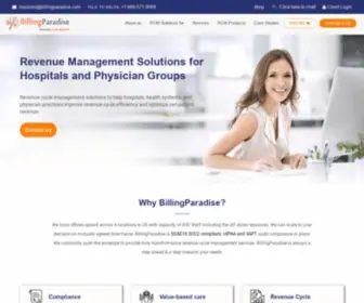Billingparadise.com(EMR Billing Company) Screenshot