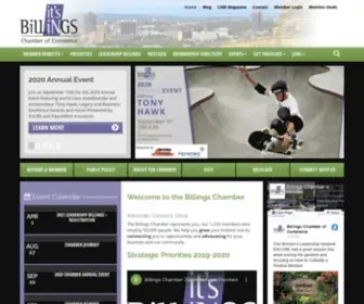 Billingschamber.com(Billings Chamber of Commerce) Screenshot