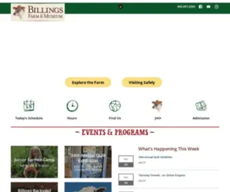 Billingsfarm.org(Billings farm & museum) Screenshot