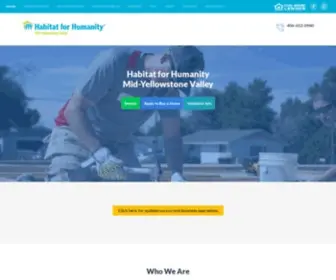 Billingshabitat.org(Habitat For Humanity) Screenshot