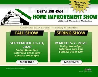 Billingshomeimprovementshow.com(Billings Montana Home Improvement Show by Rimrock Promotions) Screenshot