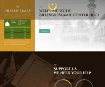 Billingsislamiccenter.org(Billings Islamic Center) Screenshot