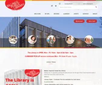 Billingslibrary.org(Billings Public Library) Screenshot