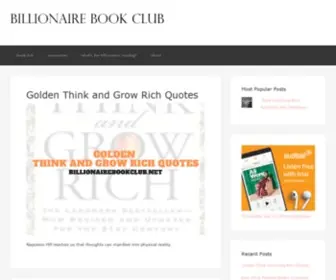 Billionairebookclub.net(Billionaire Book Club brings you what) Screenshot