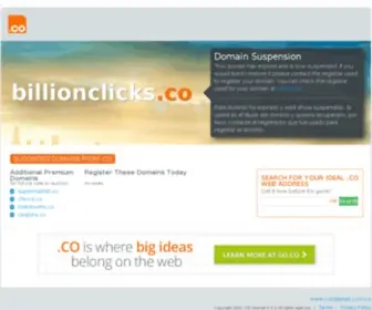 Billionclicks.co(billionclicks) Screenshot