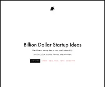 Billiondollarstartupideas.com(Billion Dollar Startup Ideas) Screenshot