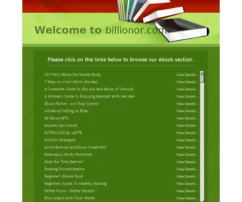 Billionor.com(Billionor) Screenshot