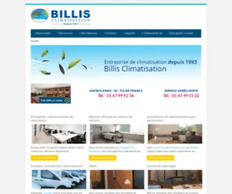 Billis-Climatisation.fr(Entreprise de climatisation) Screenshot