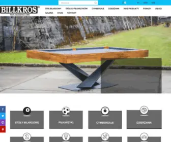 Billkros.com(Producent stołów bilardowych) Screenshot