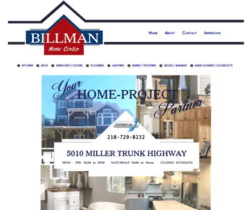 Billmanhomecenter.com(Dura Supreme Cabinetry) Screenshot