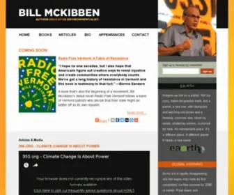 Billmckibben.com(Official website for Bill McKibben) Screenshot