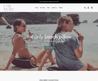 Billo.co.za(Billo wetsuit material beach pillow) Screenshot