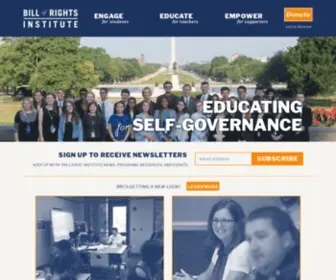 Billofrightsinstitute.org(Bill of Rights Institute) Screenshot