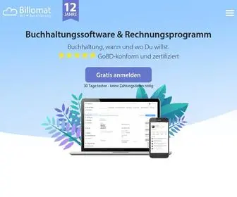 Billomat.com(Online-Buchhaltungssoftware & Rechnungsprogramm) Screenshot