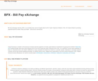 Billpayxchange.com(Bill Pay eXchange) Screenshot