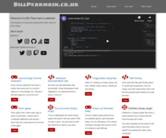 Billpearmain.co.uk(Bill Pearmain's web site) Screenshot