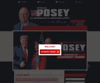 Billposey.com(Bill Posey for Congress) Screenshot