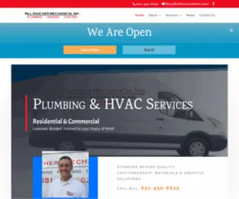 Billraschermech.com(Bill Rascher Mechanical) Screenshot