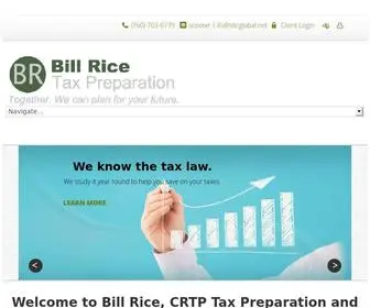 Billricetaxes.com(WILLIAM F RICE) Screenshot