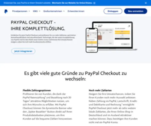 Billsafe.de(PayPal PLUS vereint die vier beliebtesten Zahlungsarten für eine schnelle Kaufabwicklung) Screenshot