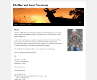 Billsbutchershop.com(Bills Deer and Game Processing) Screenshot