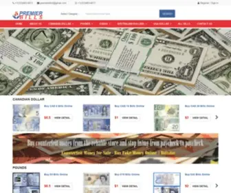 Billsdoc.com(Counterfeit Money for Sale) Screenshot