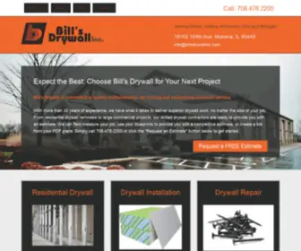 Billsdrywallinc.com(Chicago Drywall Contractors) Screenshot