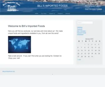 Billsimportedfoods.com(Bill's imported foods) Screenshot