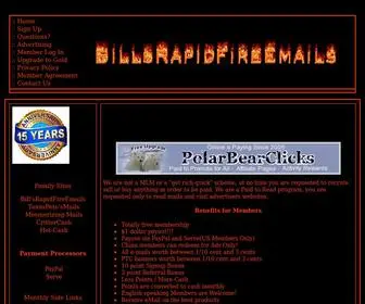 Billsrapidfireemails.com(Get Paid to Surf) Screenshot