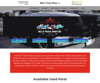 Billstruckshop.com(Bills Truck Shop) Screenshot