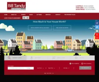 Billtandy.co.uk(Bill Tandy Estate Agents Lichfield) Screenshot