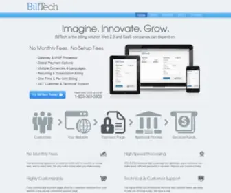 Billtech.com(Worldwide Billing Solution) Screenshot