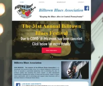 Billtownblues.org(Billtown Blues Association) Screenshot