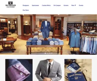 Billwalkerclothier.com(Houston's leading men's clothing) Screenshot