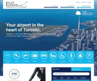 Billybishopairport.com(Billy Bishop Toronto City Airport) Screenshot