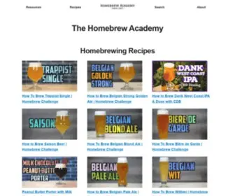 Billybrew.com(Homebrewing Education) Screenshot