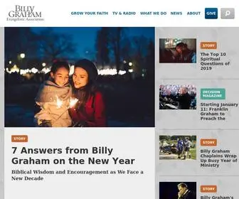 Billygraham.org(Billy Graham Evangelistic Association) Screenshot