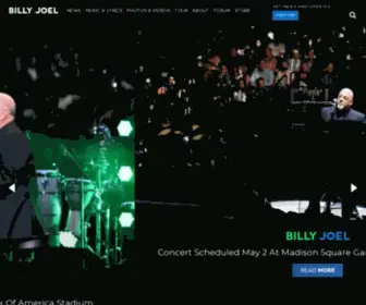 Billyjoel.com(Billy Joel Official Site) Screenshot