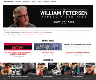 Billypetersen.com(The William Petersen Appreciation Page) Screenshot