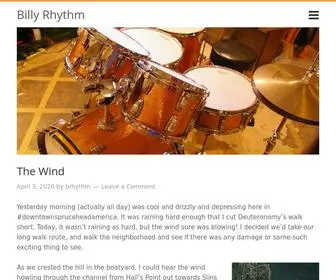 Billyrhythm.com(Drummer, Father, Husband, Right Wing Christian Dude) Screenshot