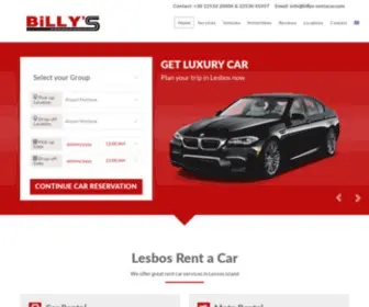 Billys-Rentacar.com(Rent a Car Lesvos) Screenshot