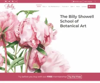 Billyshowell.com(The Billy Showell School of Botanical Art) Screenshot