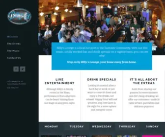 Billyslounge.com(The best bar in Eastown) Screenshot