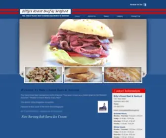 Billysroastbeef.com(Roast Beef and Seafood Sandwiches) Screenshot