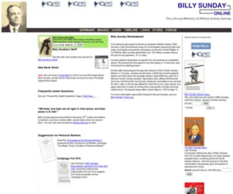 Billysunday.org(Billy Sunday On) Screenshot
